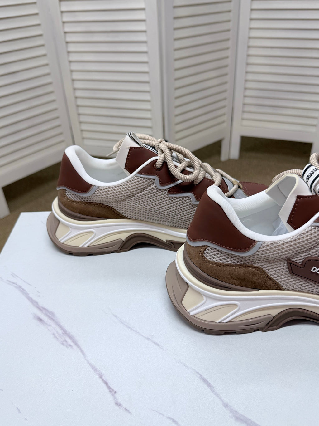 Dolce & Gabbana DG Silk Calfskin & Nubuck Casual Sneakers