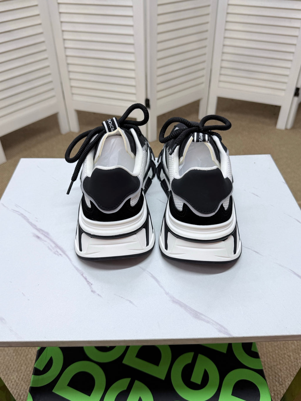 Dolce & Gabbana DG Silk Calfskin & Nubuck Casual Sneakers