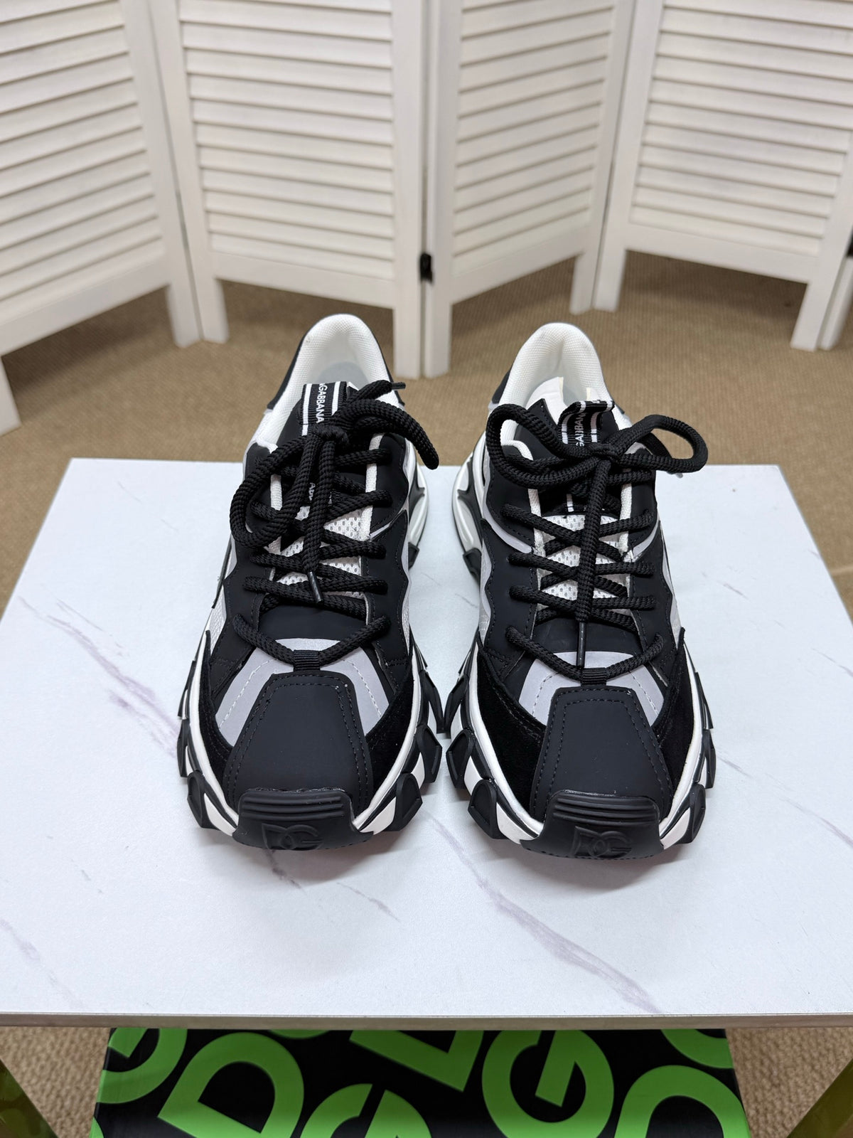 Dolce & Gabbana DG Silk Calfskin & Nubuck Casual Sneakers
