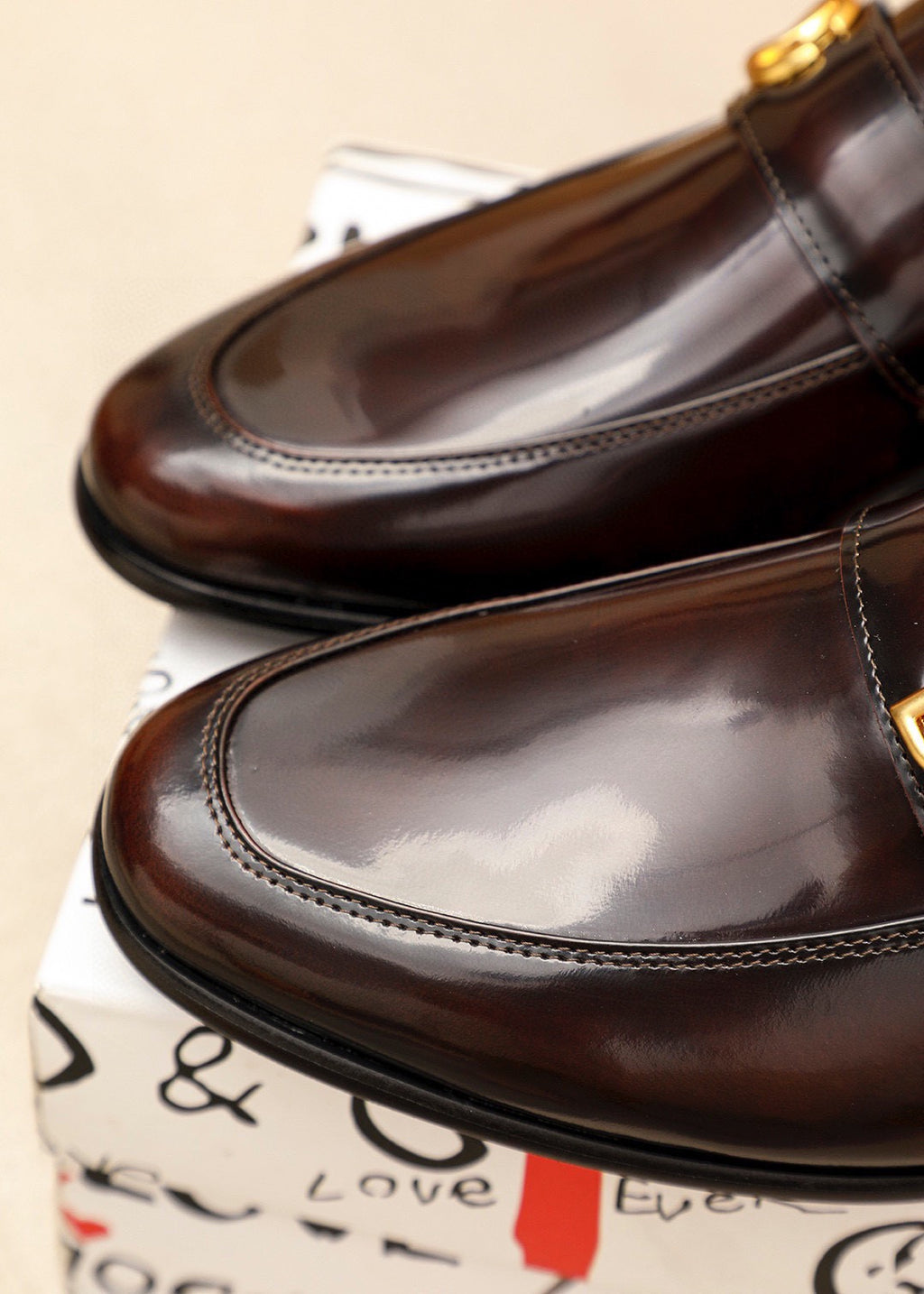 Dolce & Gabbana DG Men's Dress Shoes in Italian Patent Calfskin
