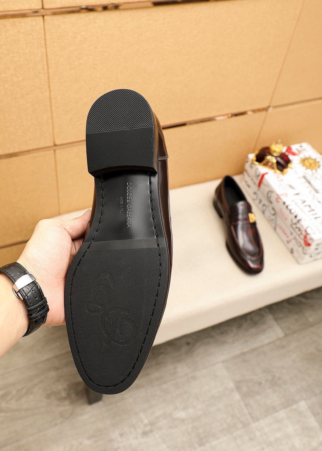 Dolce & Gabbana DG Men's Dress Shoes in Italian Patent Calfskin