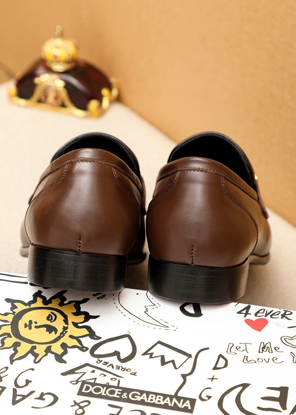 Dolce & Gabbana DG Men's Italian Calfskin Dress Shoes