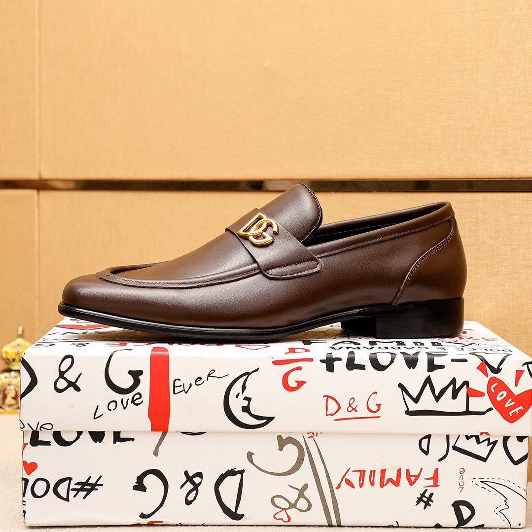 Dolce & Gabbana DG Men's Italian Calfskin Dress Shoes