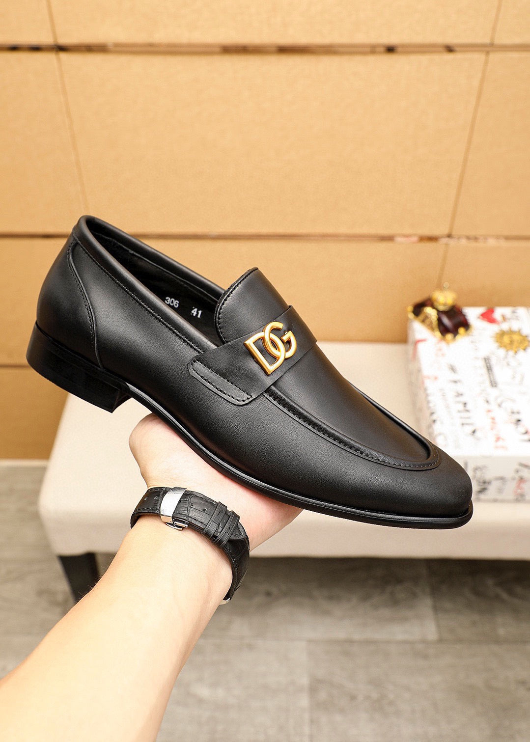 Dolce & Gabbana DG Men's Italian Calfskin Dress Shoes