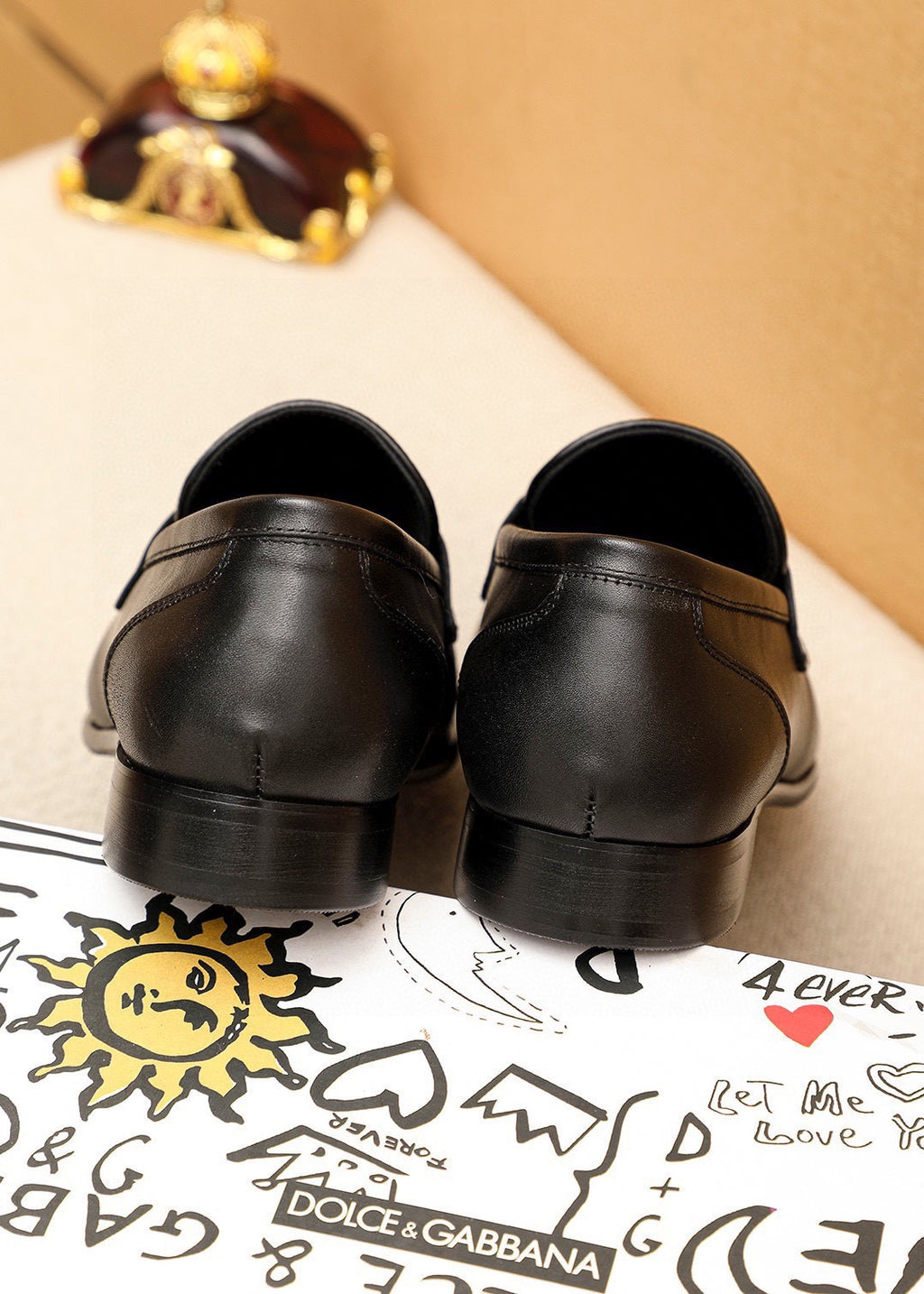 Dolce & Gabbana DG Men's Italian Calfskin Dress Shoes