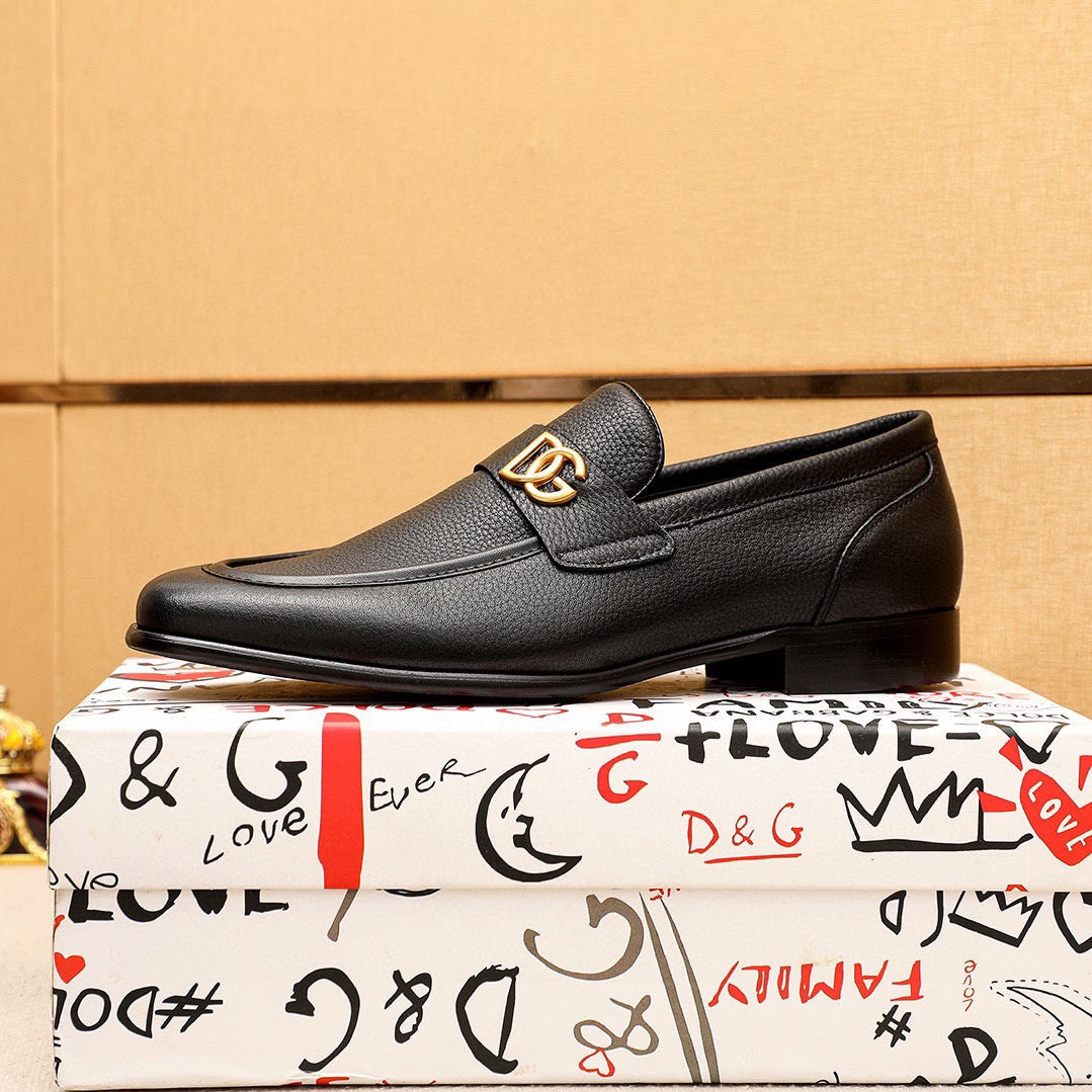 Dolce & Gabbana DG Men's Italian Calfskin Dress Shoes
