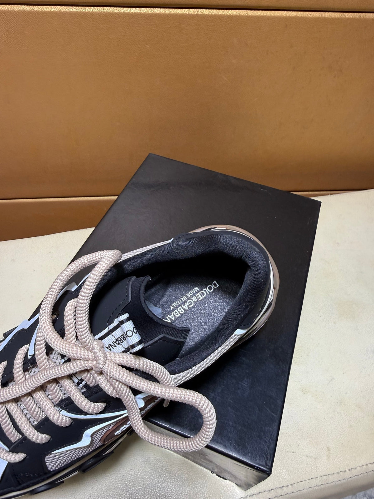 Dolce & Gabbana DG Men's Multi-Panel Silk Casual Sneakers