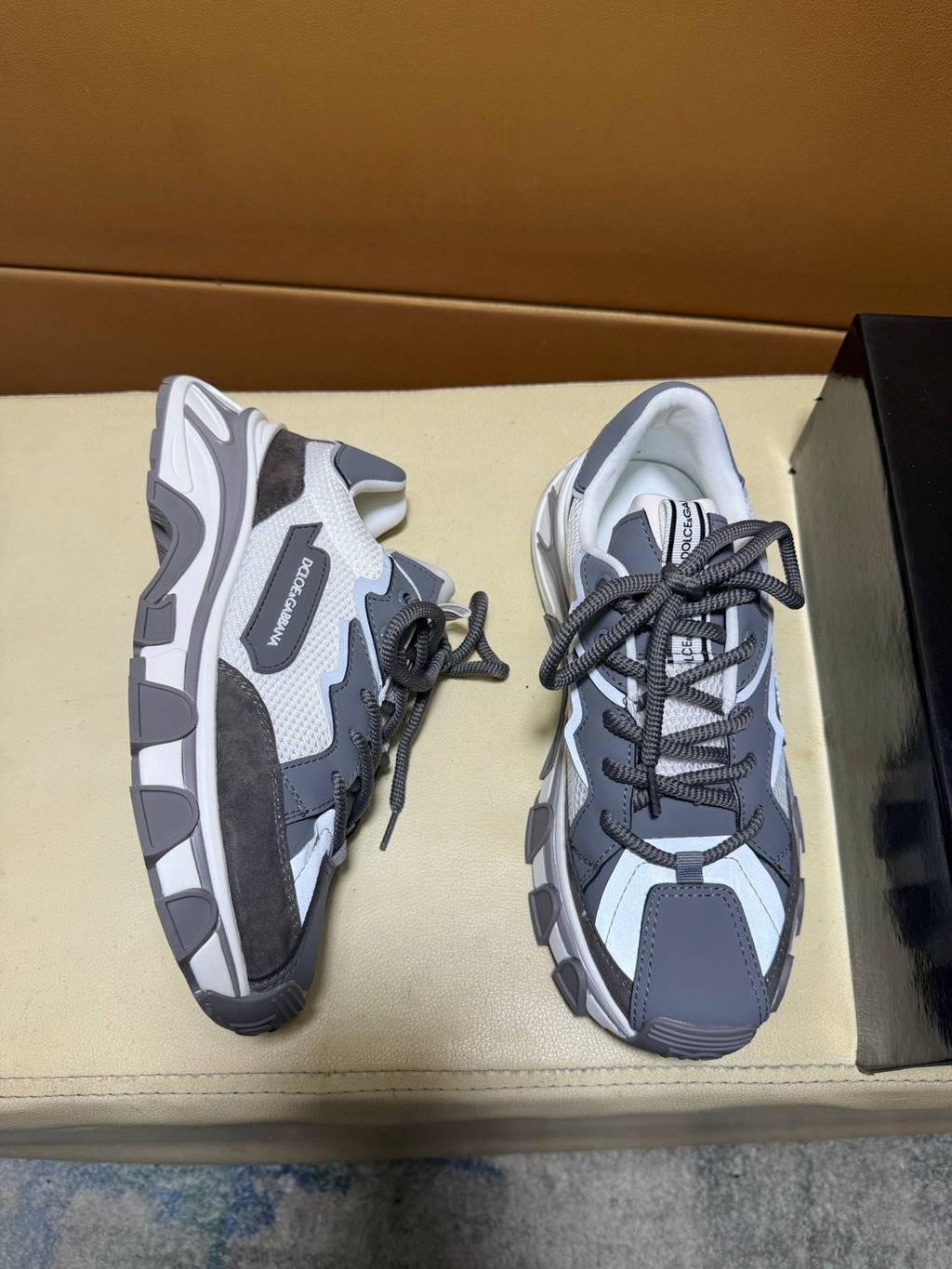 Dolce & Gabbana DG Men's Multi-Panel Silk Casual Sneakers