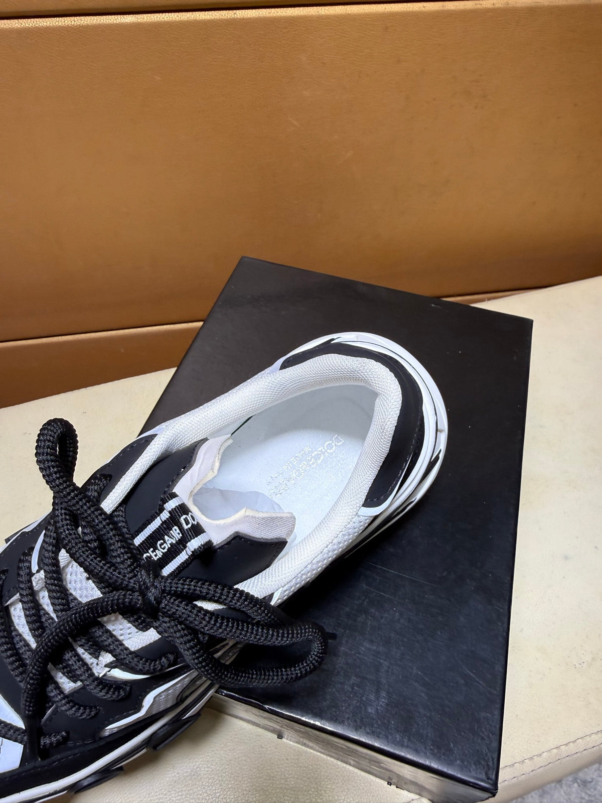 Dolce & Gabbana DG Men's Multi-Panel Silk Casual Sneakers