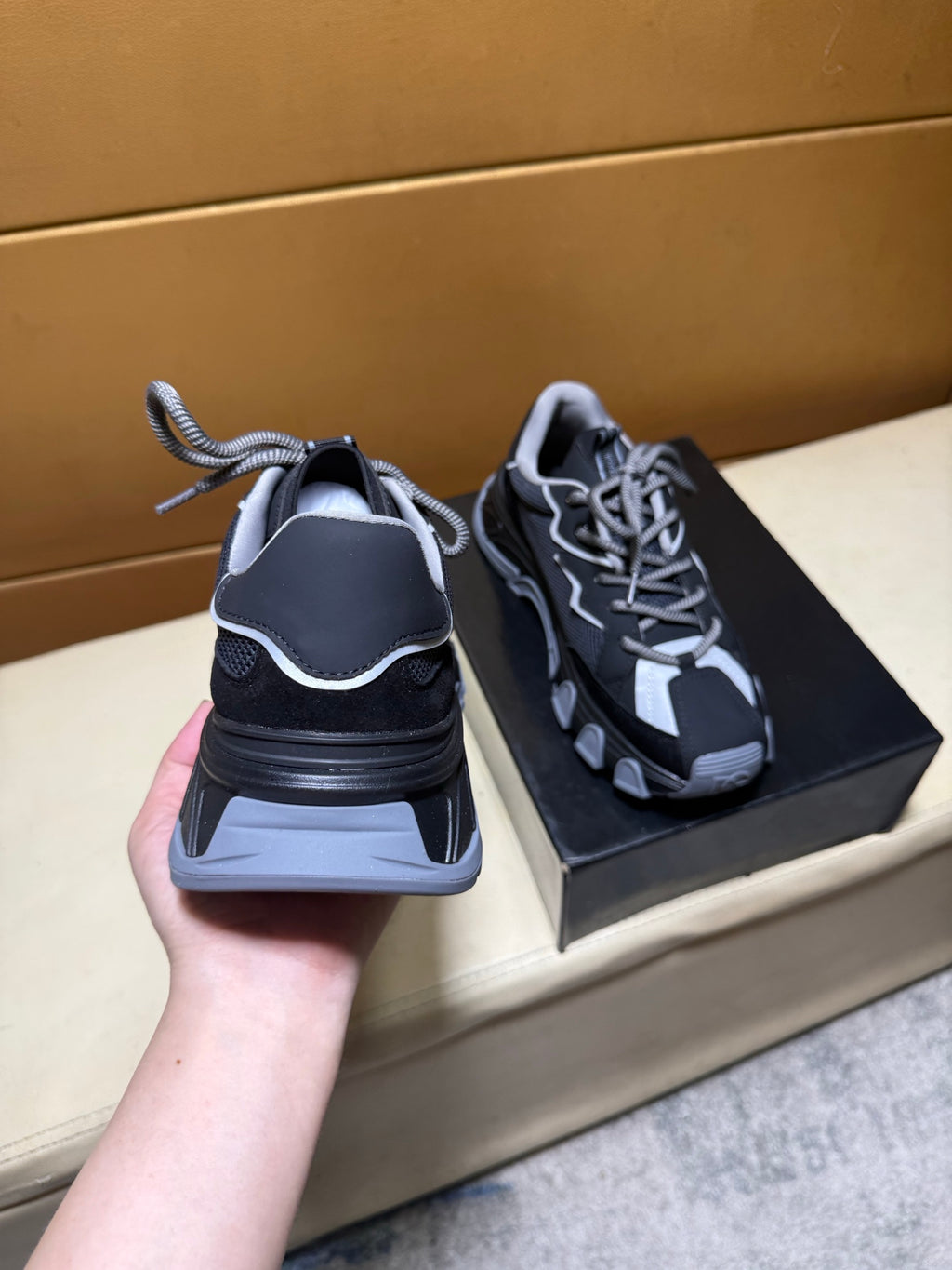 Dolce & Gabbana DG Men's Multi-Panel Silk Casual Sneakers