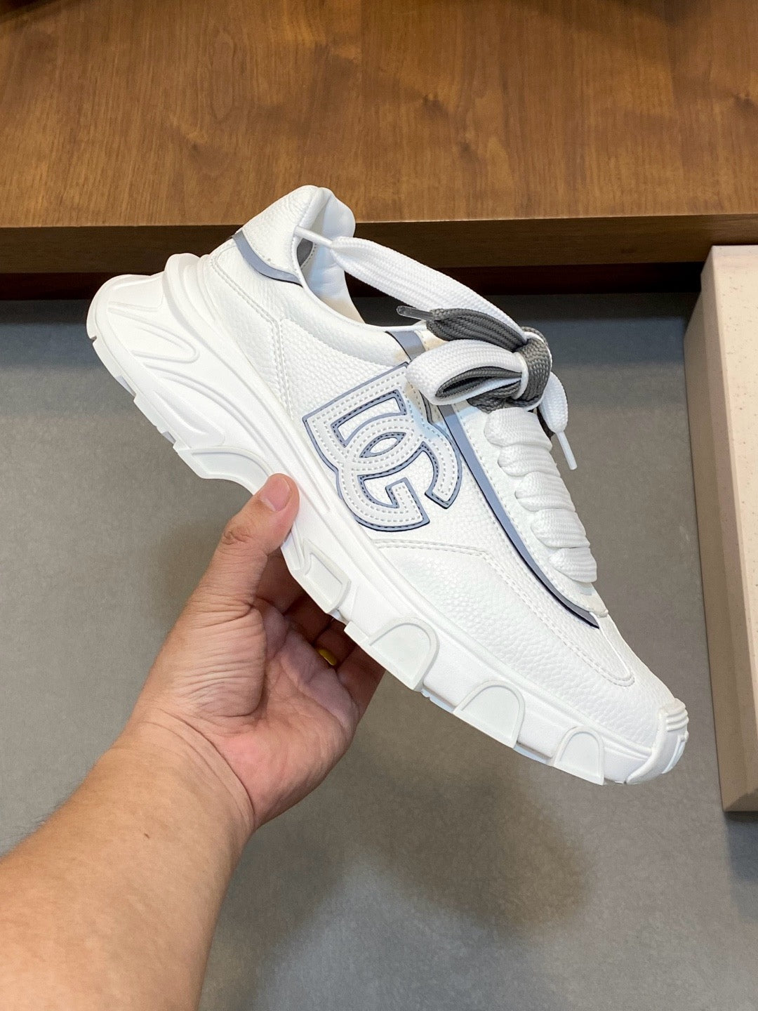 Dolce & Gabbana DG Couple's Oxford & Lace Sneakers