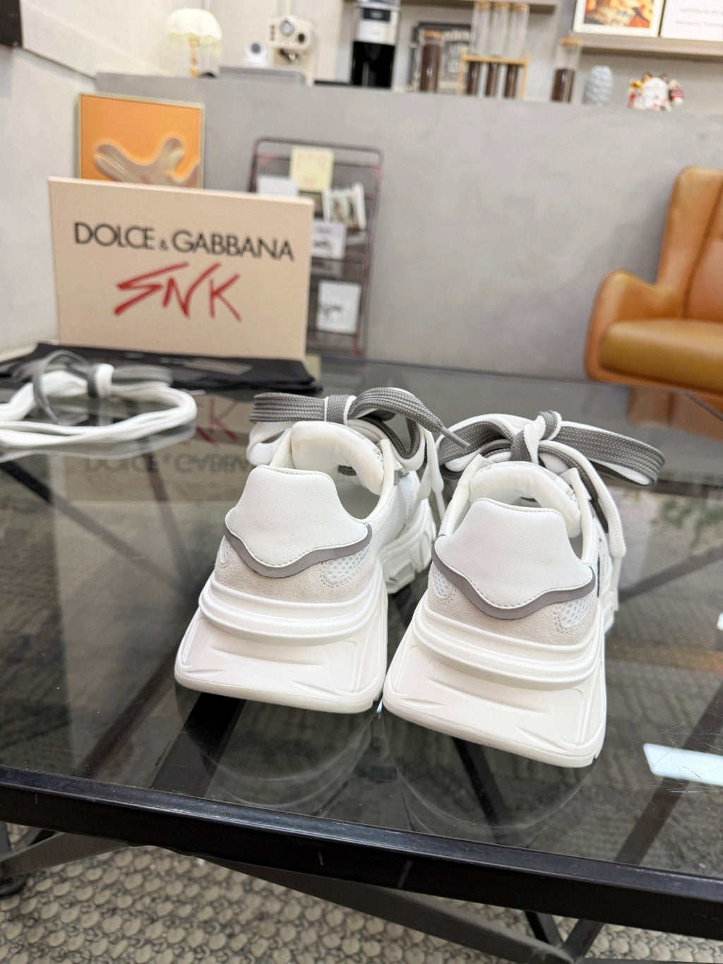 Dolce & Gabbana DG Couple's Oxford & Lace Sneakers