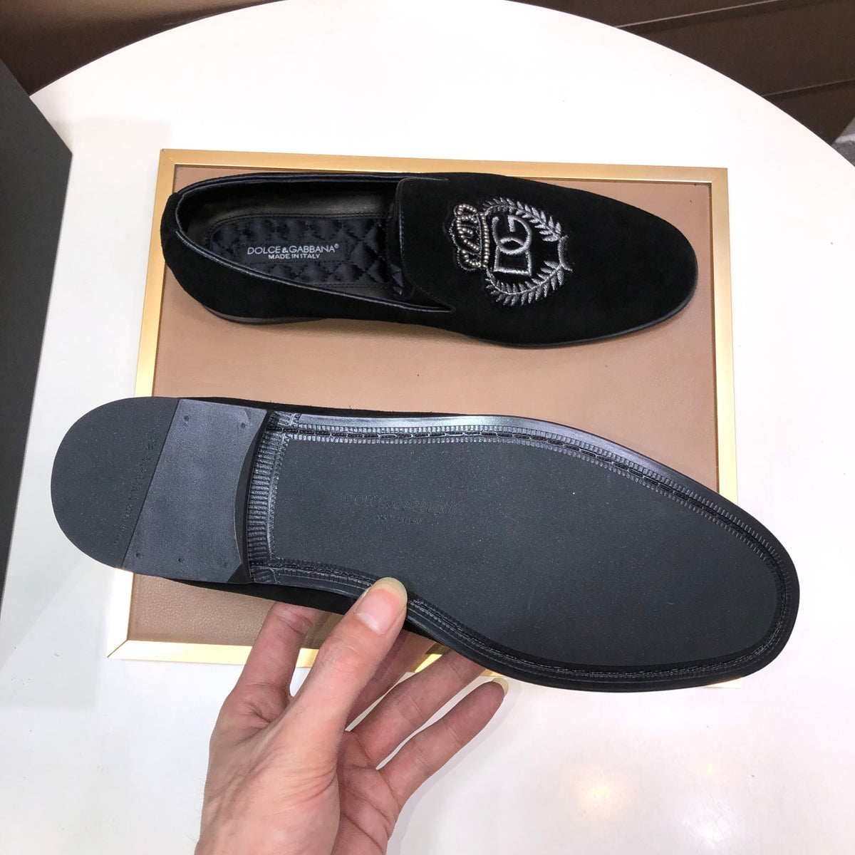 Dolce & Gabbana DG Men's Italian Calfskin Dress Shoes