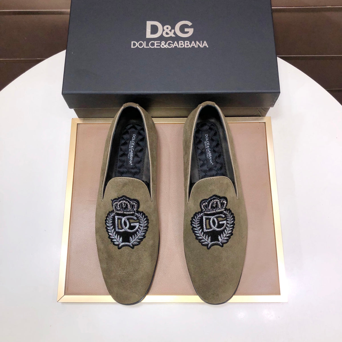 Dolce & Gabbana DG Men's Italian Calfskin Dress Shoes