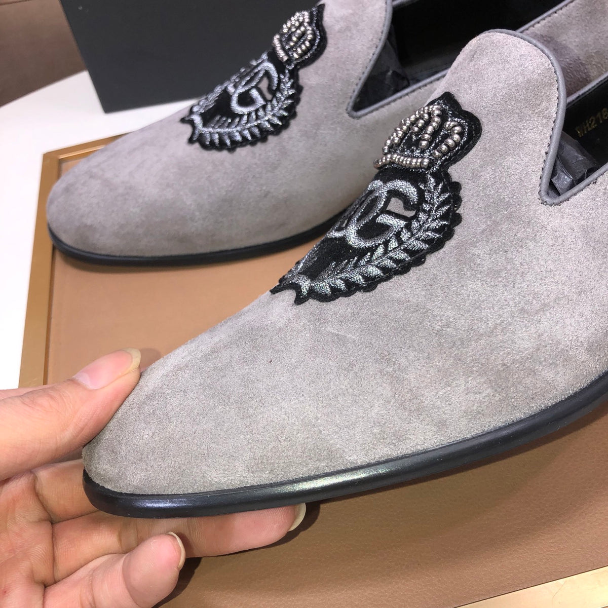 Dolce & Gabbana DG Men's Italian Calfskin Dress Shoes
