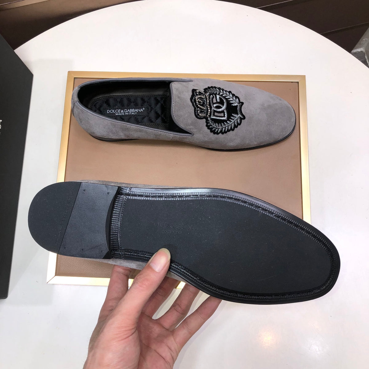 Dolce & Gabbana DG Men's Italian Calfskin Dress Shoes