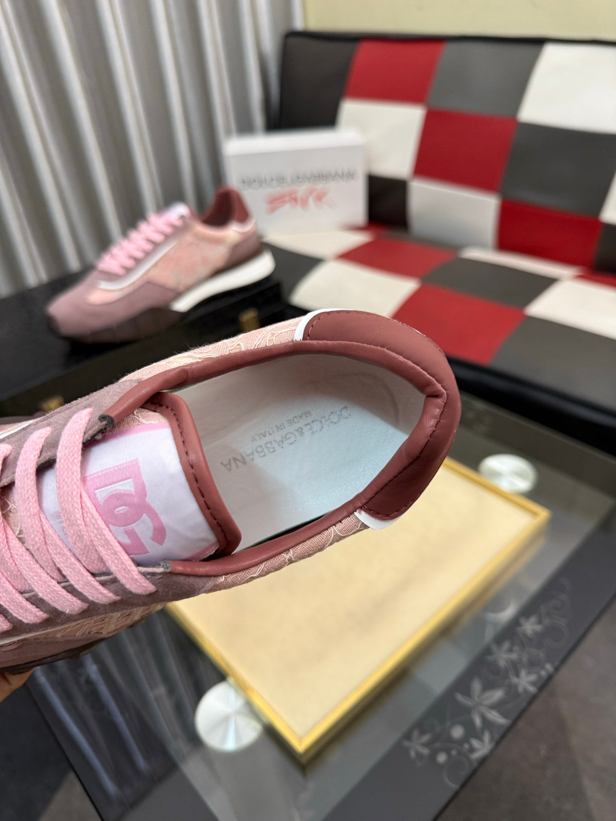 Dolce & Gabbana DG Silk Calfskin & Nubuck Casual Sneakers