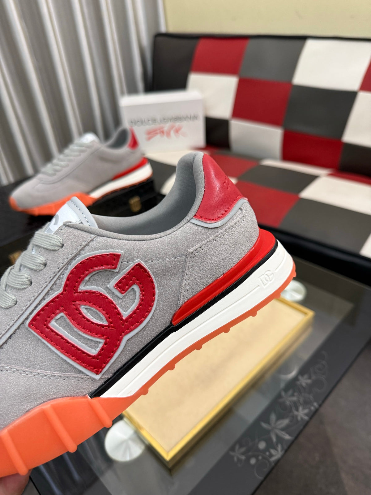 Dolce & Gabbana DG Silk Calfskin & Nubuck Casual Sneakers