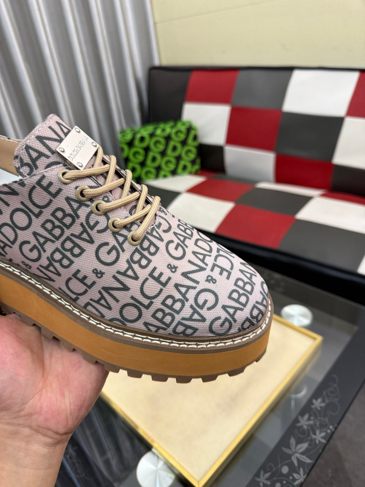 Dolce & Gabbana DG Silk Calfskin & Nubuck Casual Sneakers
