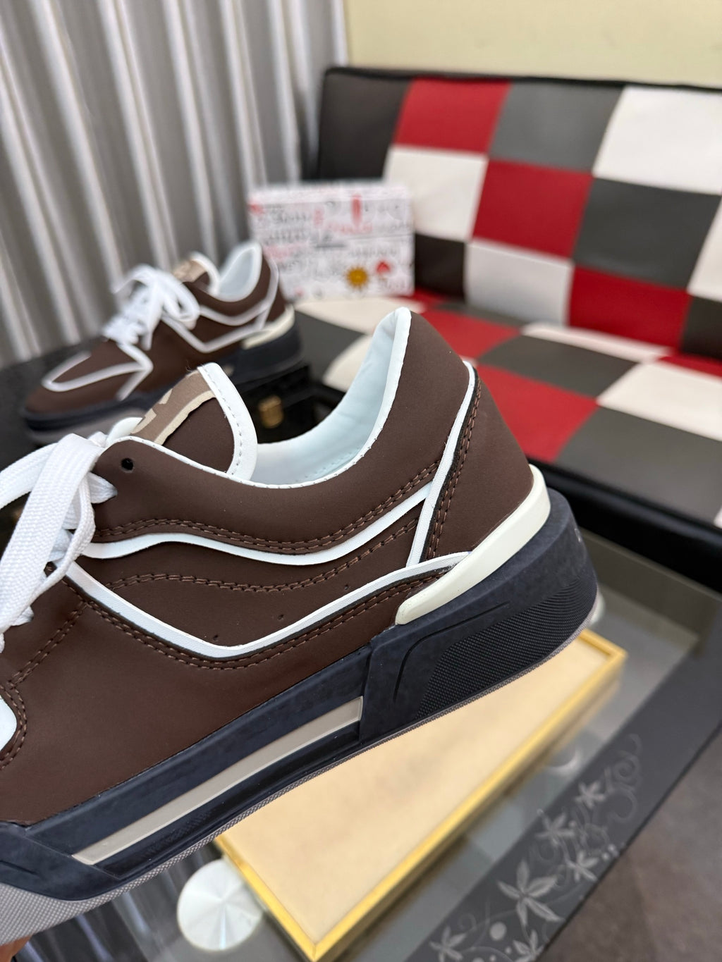 Dolce & Gabbana DG Silk Calfskin & Nubuck Casual Sneakers