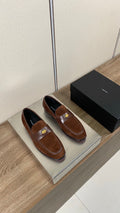 Dolce & Gabbana DG Men's Moccasin Loafers with Metal Horsebit