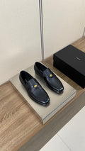 Dolce & Gabbana DG Men's Moccasin Loafers with Metal Horsebit