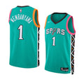 Victor Wembanyama #1 San Antonio Spurs Nike Turquoise City Edition Swingman Jersey